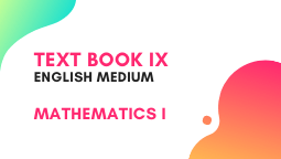 9TH Maharashtra State Board Text Book – Mathematics 1 English Medium
