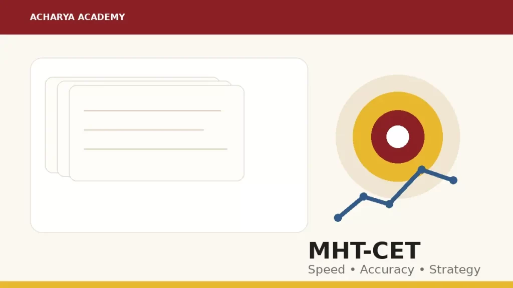 MHT-CET preparation revision strategy